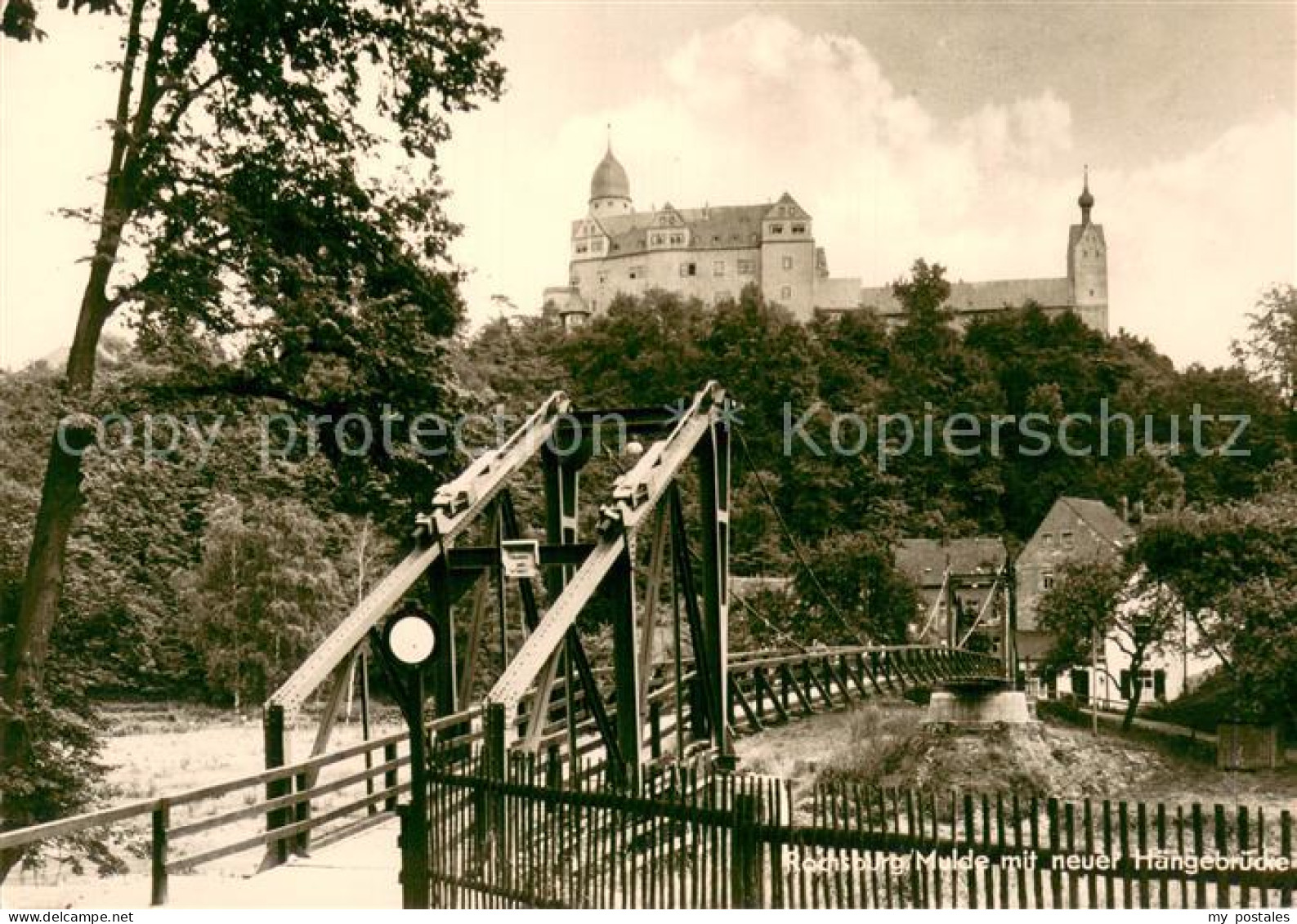 73751082 Rochsburg Mulde Mit Neuer Haengebruecke Rochsburg - Lunzenau