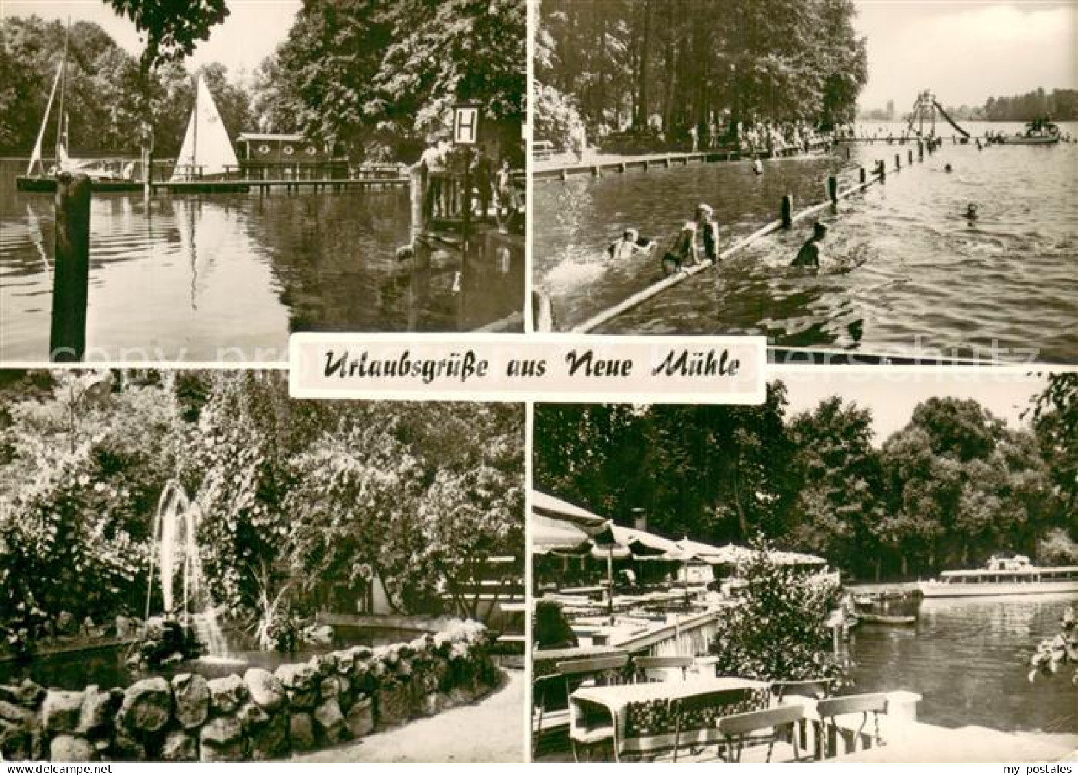 73751077 Neue Muehle Koenigs-Wusterhausen Teilansichten Seepartien Brunnen Terra - Andere & Zonder Classificatie