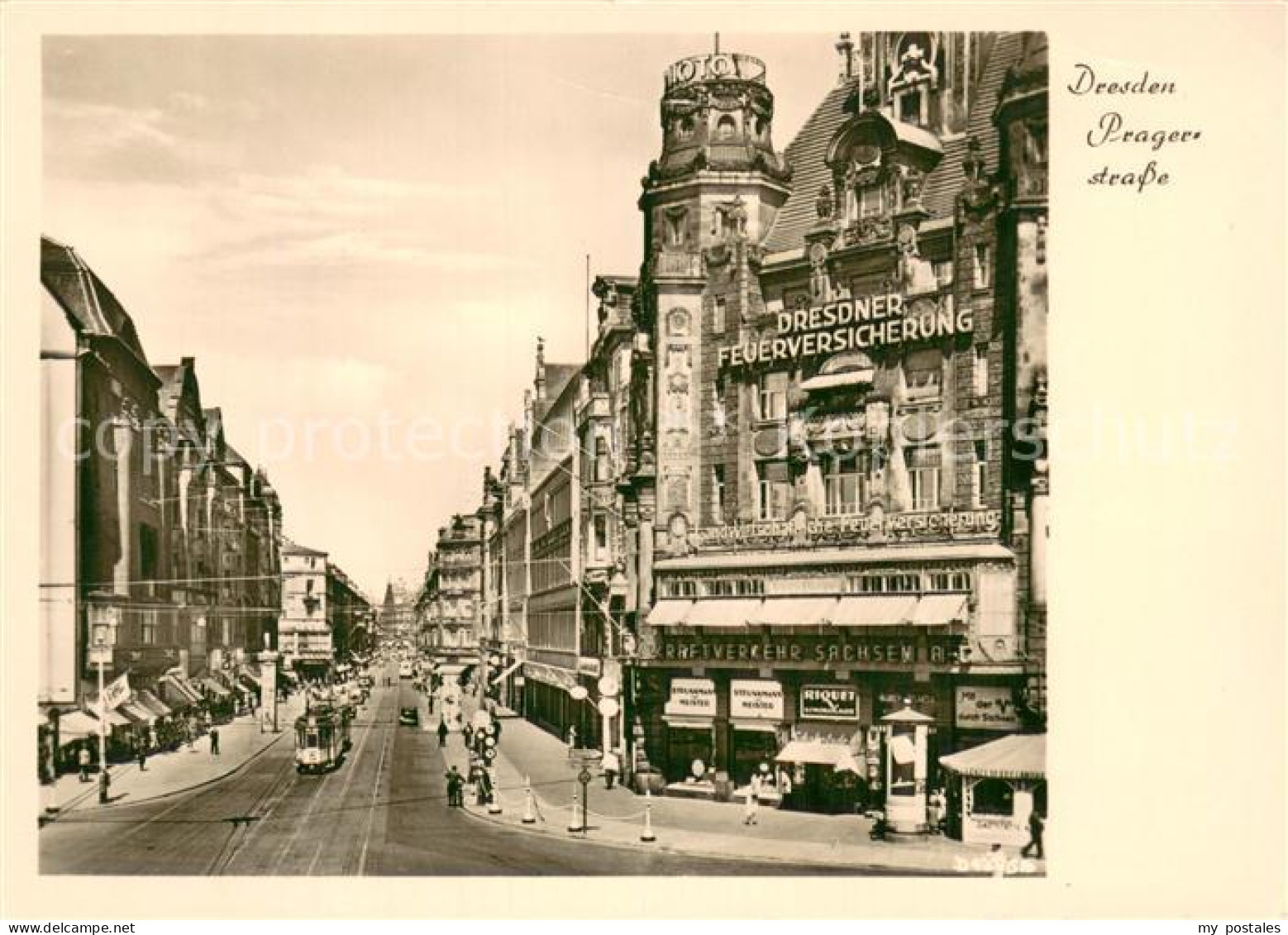 73751075 Dresden Prager Strasse Vor Der Zerstoerung 1945 Dresden - Dresden