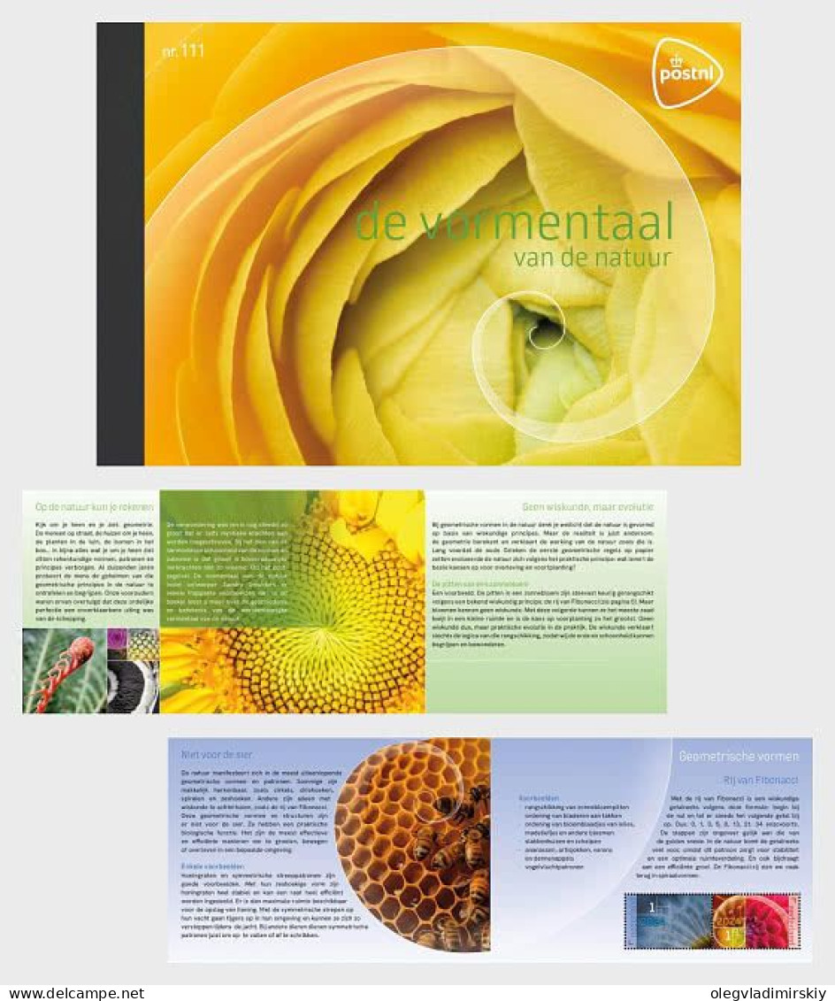 Netherlands Pays-Bas Niederlande 2024 Design Language Of Nature Butterfly Tiger Plants Special Block's In Booklet MNH - Markenheftchen Und Rollen