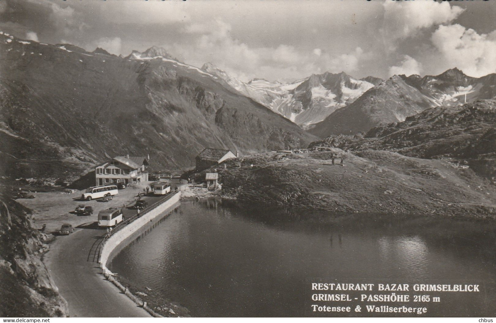 Autobus, Bus; Postauto, Car Postal, Corvatsch; Grimsel-Passhöhe, Totensee, Rest. Grimselblick - Other & Unclassified