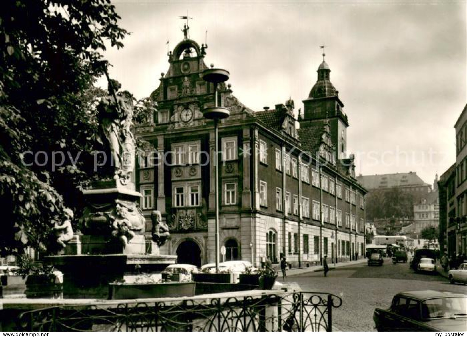 73751015 Gotha  Thueringen Rathaus Brunnen  - Gotha