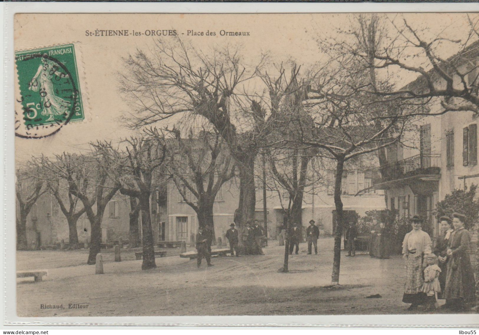 St-ETIENNE -les-ORGUES Place Des Ormeaux - Autres & Non Classés