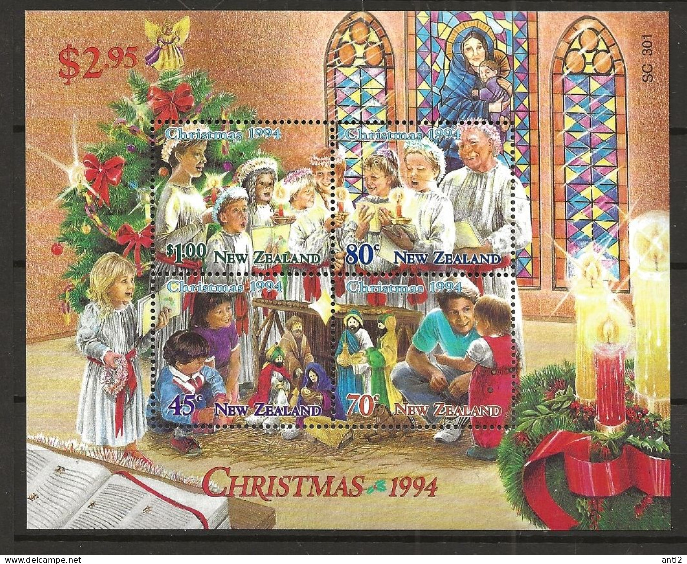 New Zealand  1994 Christmas Mi Bloc 46, MNH(**) - Ongebruikt