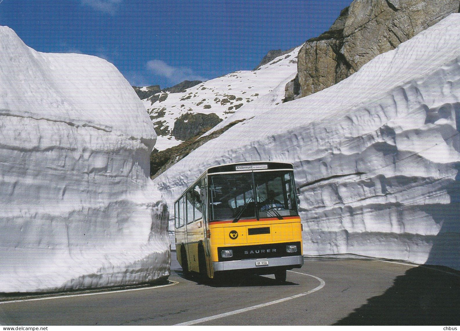 Autobus, Bus; Postauto, Car Postal, Belvédère, Furka; Saurer - Altri & Non Classificati