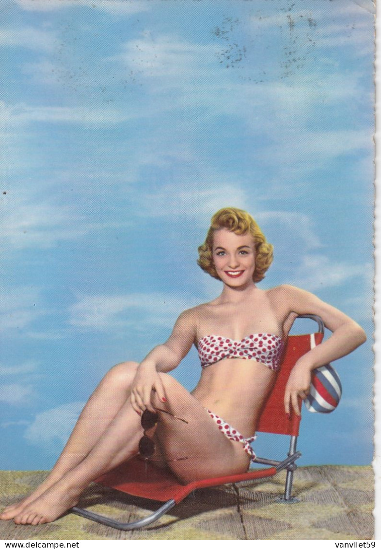 WOMAN-DONNA-LADY-PIN UP-SEXI-GIRL-MODELLA-BIKINI-ITALY-3 CARTOLINE VERA FOTOGRAFIA-VIAGGIATE 1959--1960 - Pin-Ups