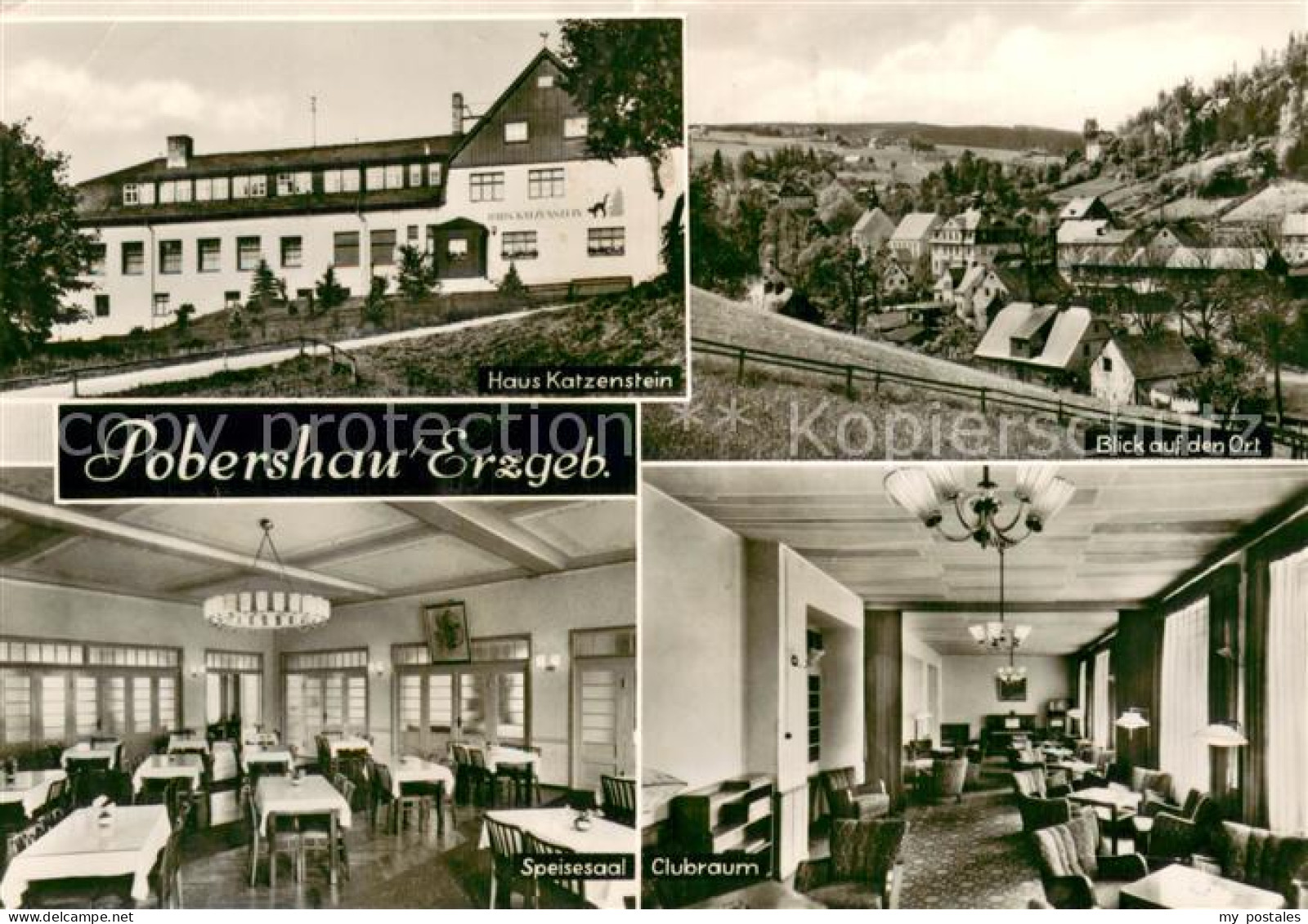73750961 Pobershau Haus Katzenstein Gastraeume Ortsblick Pobershau - Autres & Non Classés