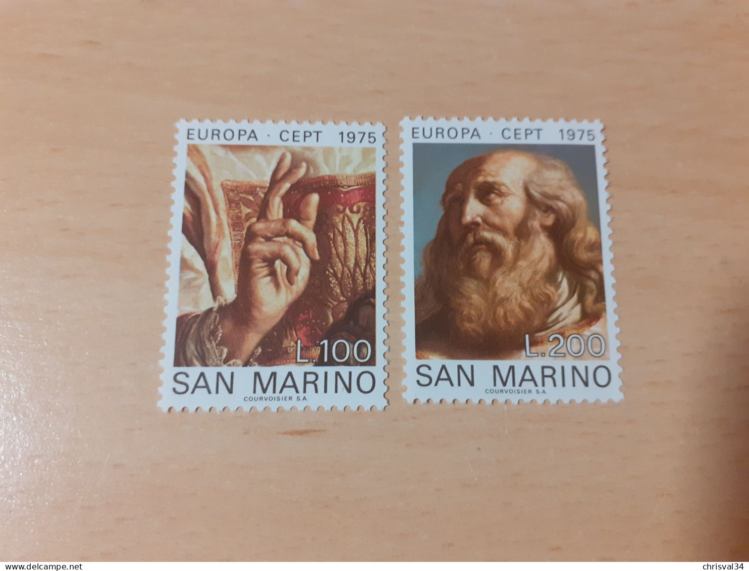 TIMBRES  SAINT-MARIN  EUROPA   1975    N  891  /  892   COTE  1,50  EUROS      NEUFS  LUXE** - 1975