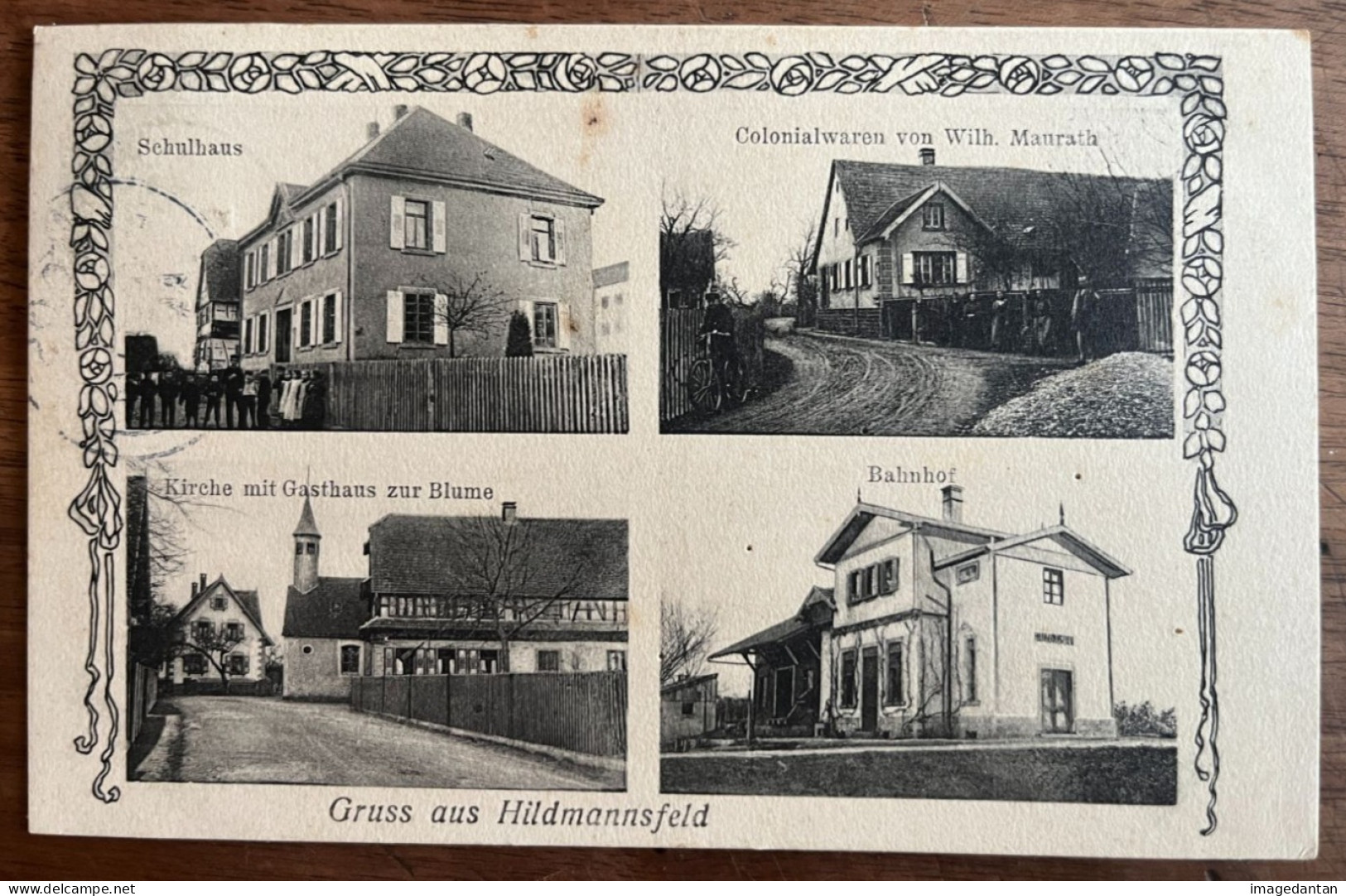 Rheinmünster - Hildmannsfeld Colonialwaren Von Wilhelm Maurath - Gasthaus Zur Blume - Sonstige & Ohne Zuordnung