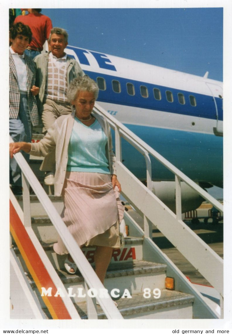 Flughafen Ausstieg Aus Der Maschine 1989 - Aviation