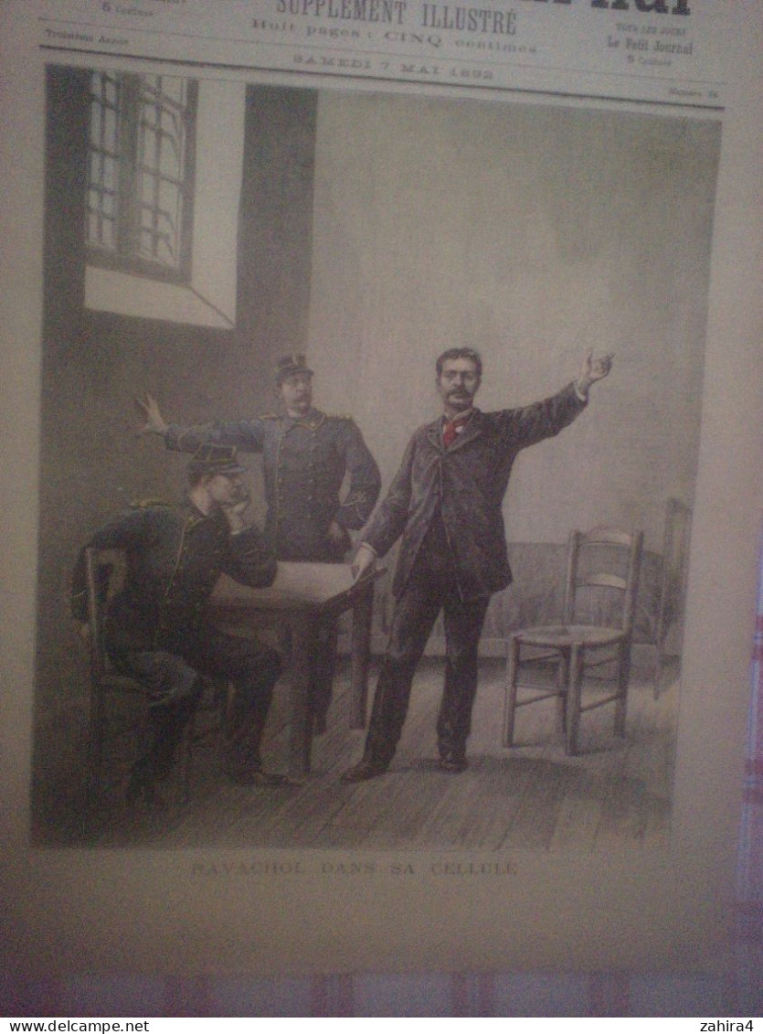 Le Petit Journal N°76 Ravachol Dans Sa Cellule Restaurant Véry Explosion Bd Magenta Paris Chanson Pour Ton Pays Moniot - Tijdschriften - Voor 1900