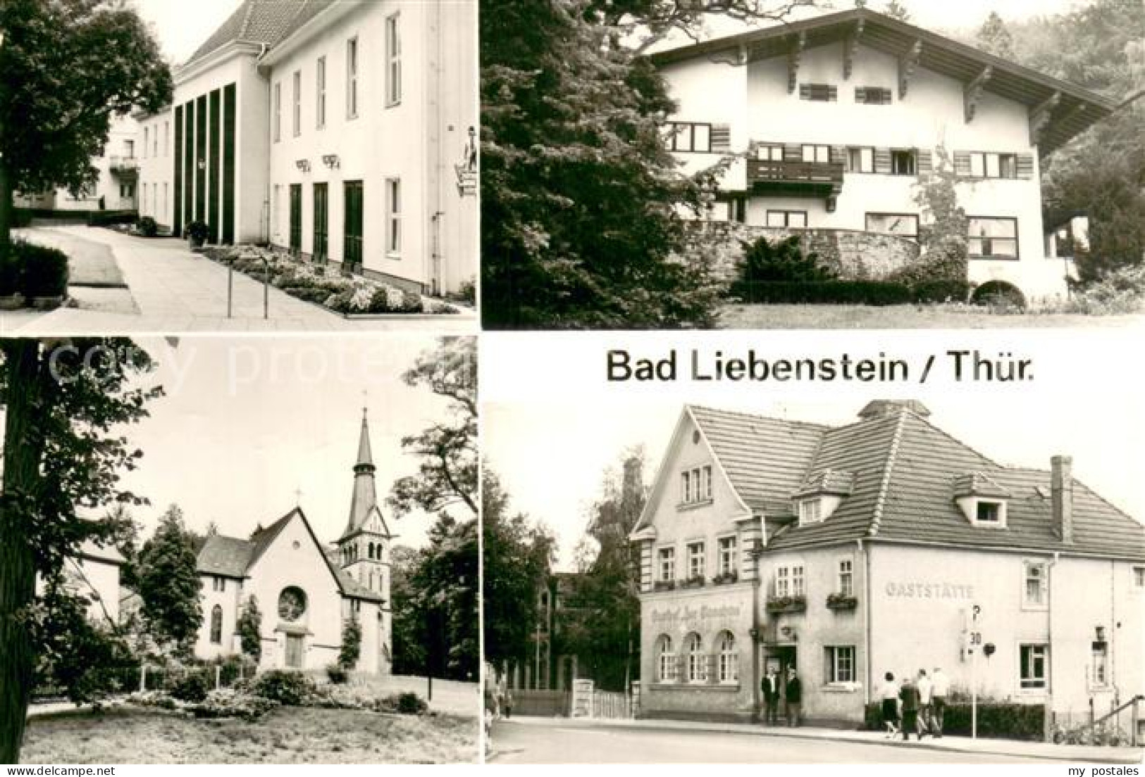 73750893 Bad Liebenstein Kurtheater Schweizerhaus Kirche Gasthof Zur Einnahme Ba - Bad Liebenstein