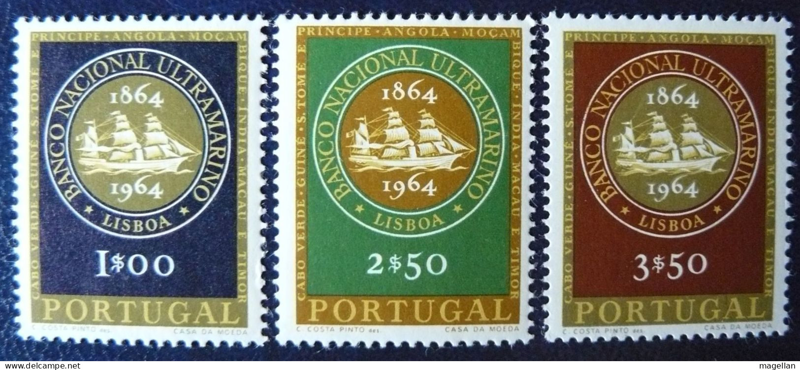 Portugal Yv. 938/940 Neufs * - Bateaux - Voiliers - Bateaux