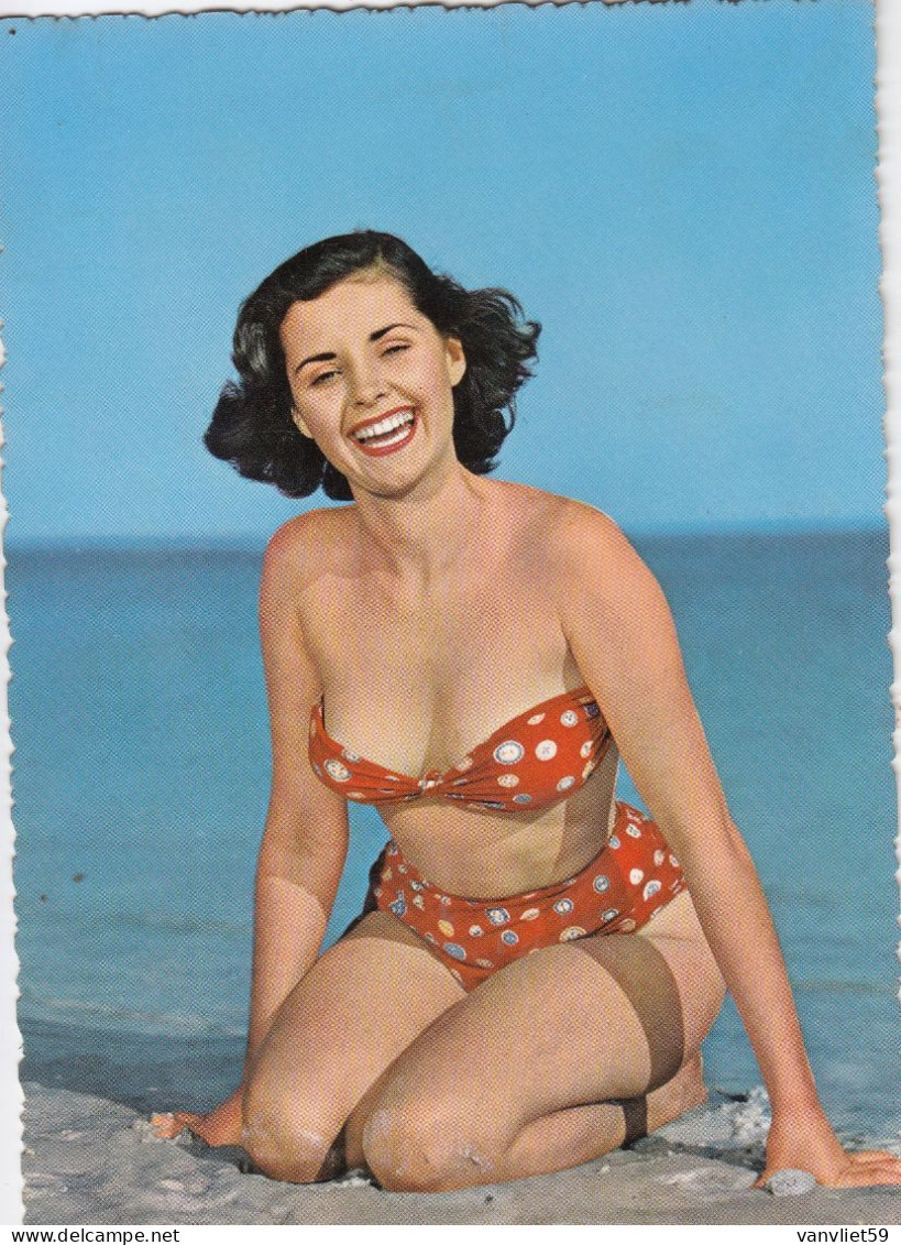 WOMAN-DONNA-LADY-PIN UP-SEXI-GIRL-MODELLA-BIKINI-ITALY-3 CARTOLINE VERA FOTOGRAFIA-UNA VIAGGIATA NEL 1966 - Pin-Ups