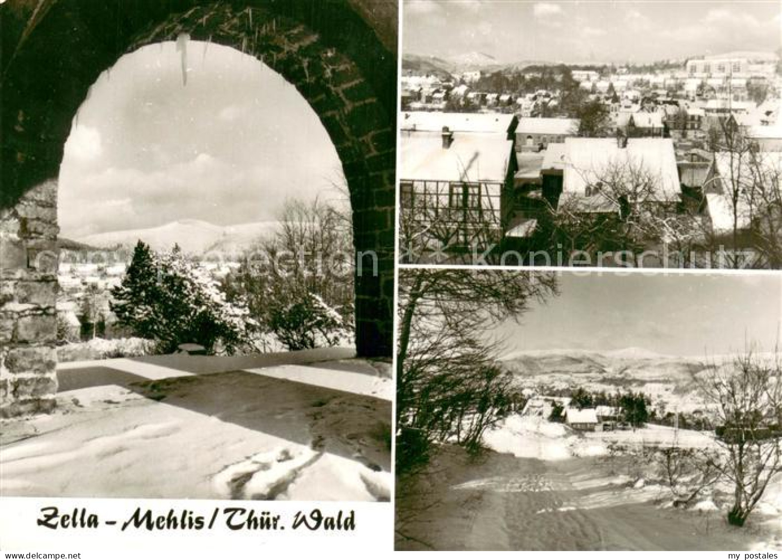 73750810 Zella-Mehlis Torblick Panorama Winteridyll Zella-Mehlis - Zella-Mehlis