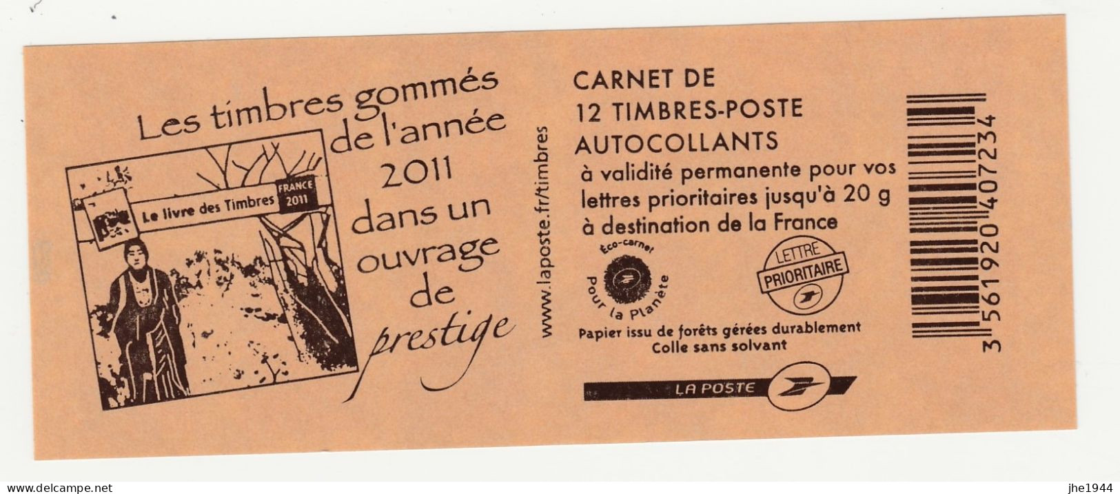 France Carnet N° 590-C3 ** Les Timbres Gommés... - Andere & Zonder Classificatie