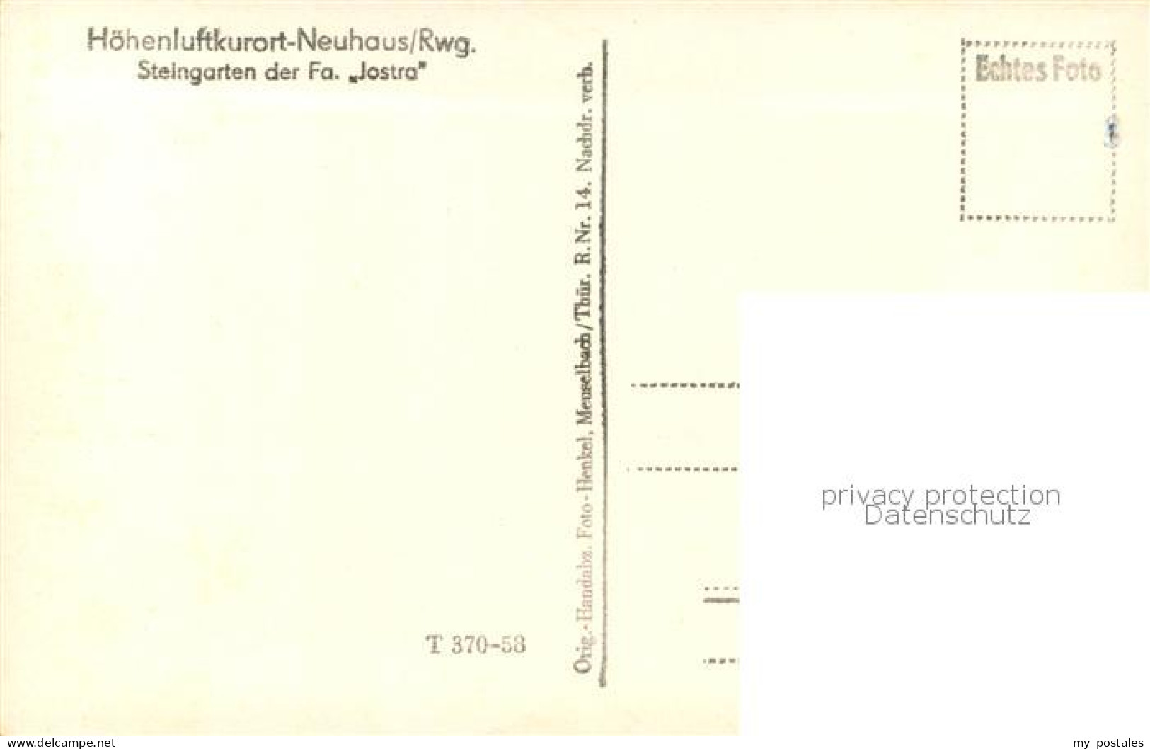 73750658 Neuhaus Rennweg Steingarten Der Fa Jostra Neuhaus Rennweg - Sonstige & Ohne Zuordnung