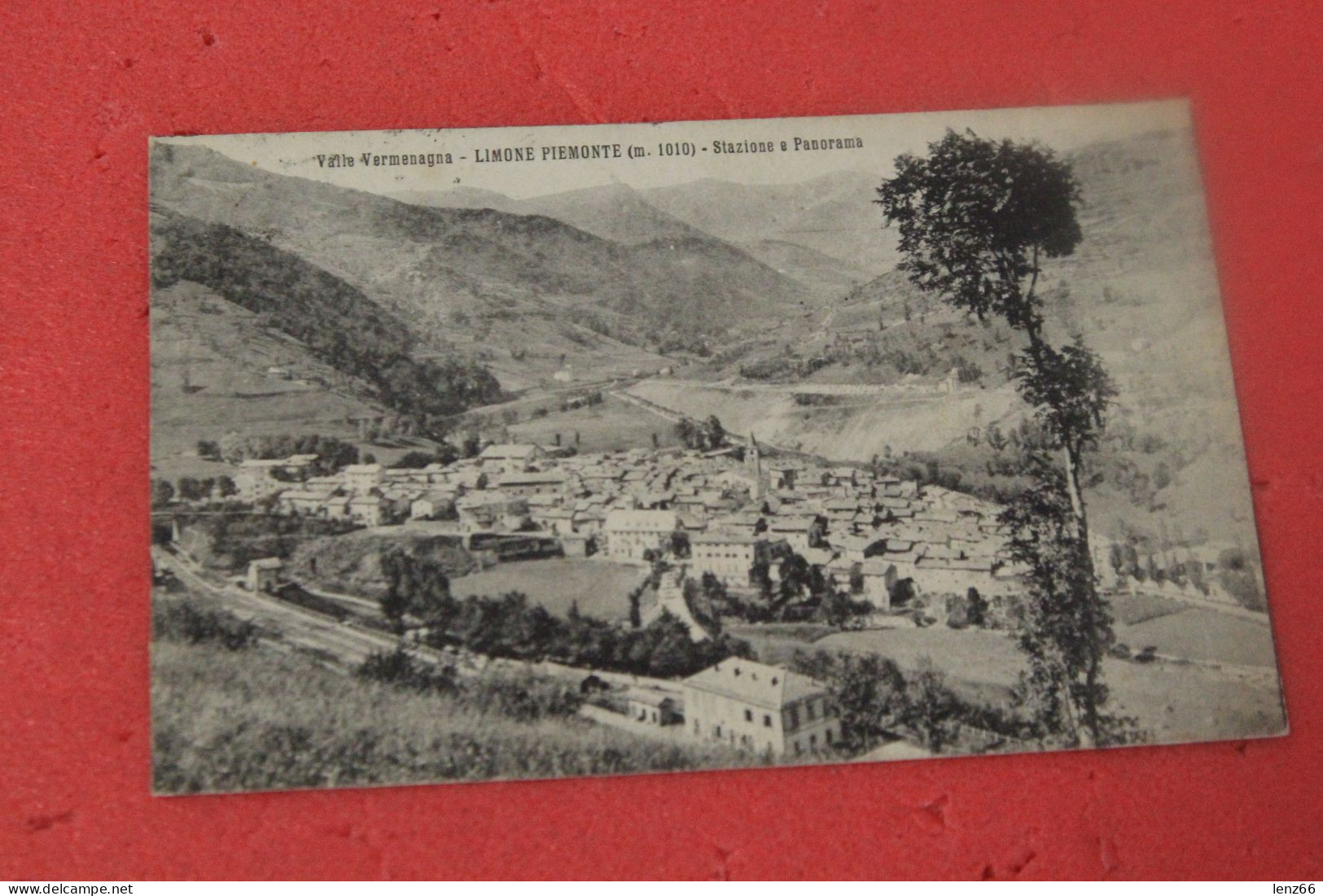 Cuneo Limone Piemonte La Stazione E Il Panorama 1926 Ed. Lanfranchi - Cuneo