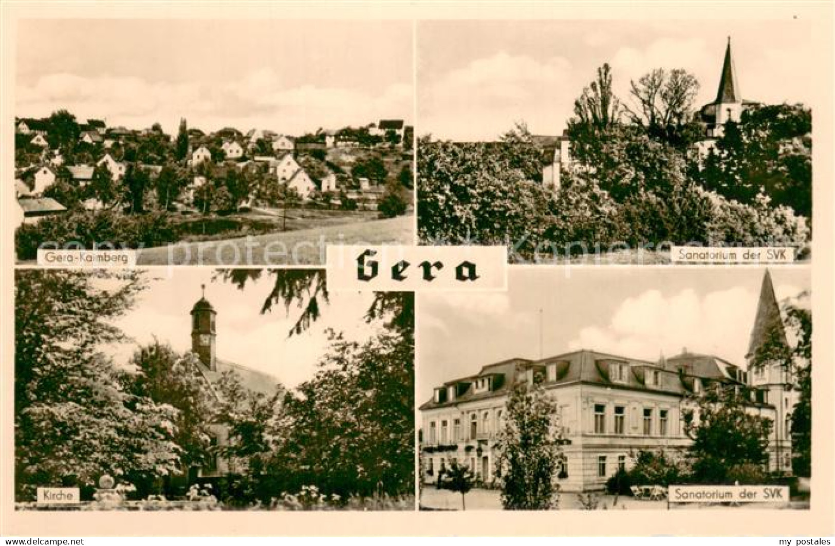 73750621 Gera Kalmberg Sanatorium Der SVK Kirche  Gera - Gera