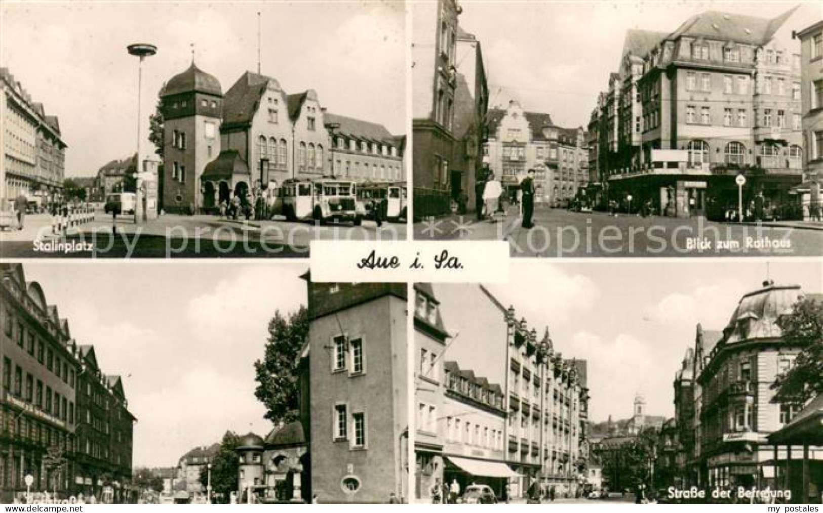 73750604 Aue Aachen Stalinplatz Rathaus Poststrasse Strasse Der Befreiung Aue Aa - Eschweiler
