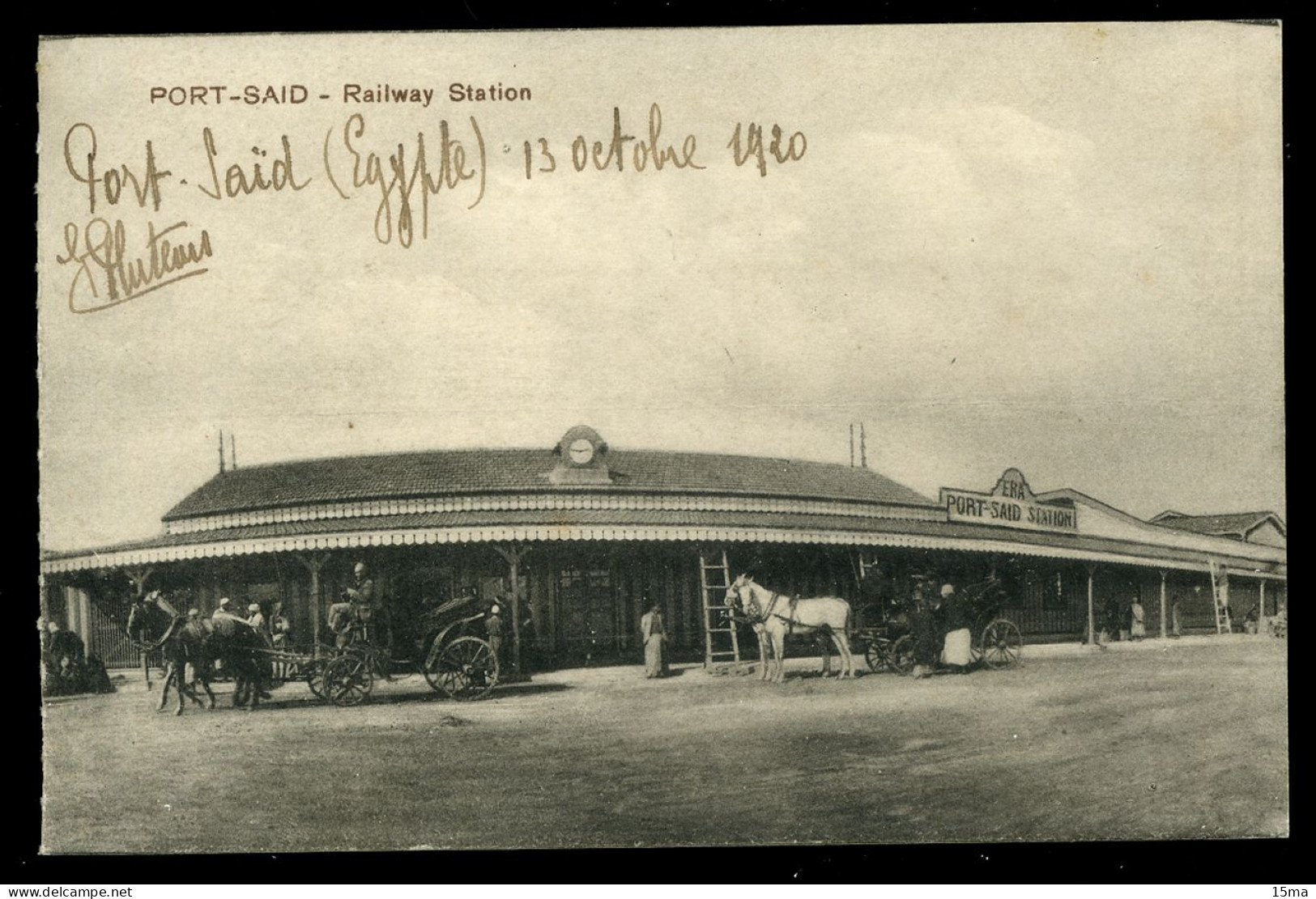 Port Said Railway Station 1920 - Port-Saïd