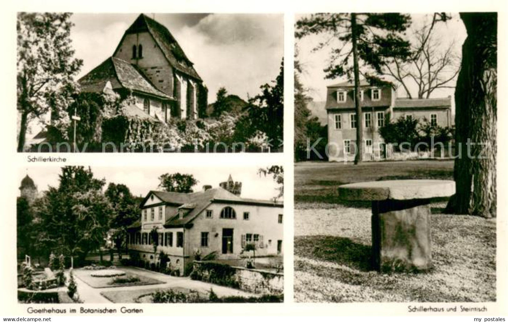 73750571 Jena  Thueringen Schillerkirche Goethehaus Im Botanischen Garten Steint - Jena