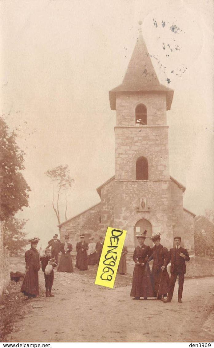 GROSLEE (Ain) - L'Eglise - Carte-Photo, Voyagé 1908 (2 Scans) Convert, 36 Rue Bardiaux à Vichy - Ohne Zuordnung