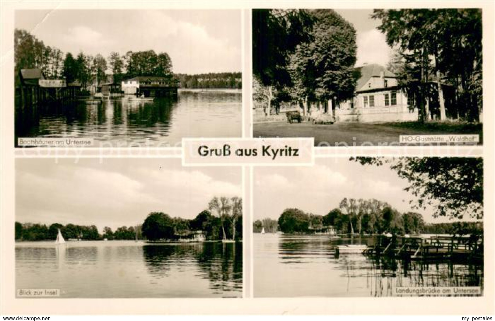 73750368 Kyritz Brandenburg Bootshaeuser Am Untersee HOG Waldhof Blick Zur Insel - Kyritz