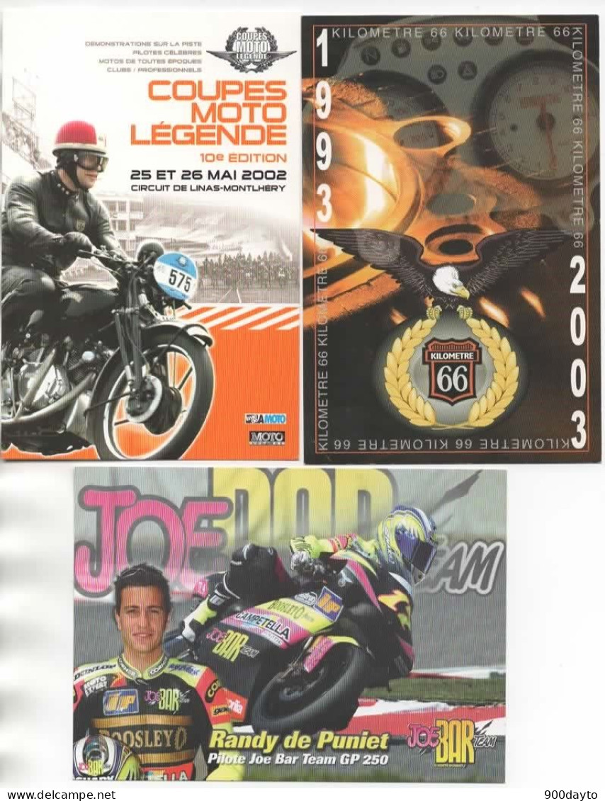 Lot De 6 CP. MOTO. Publicités Diverses.. - Motos