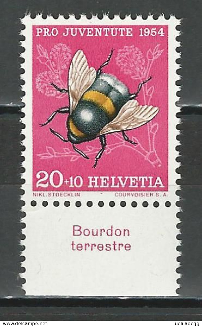 SBK J155, Mi 606 Tab Französisch ** MNH - Unused Stamps
