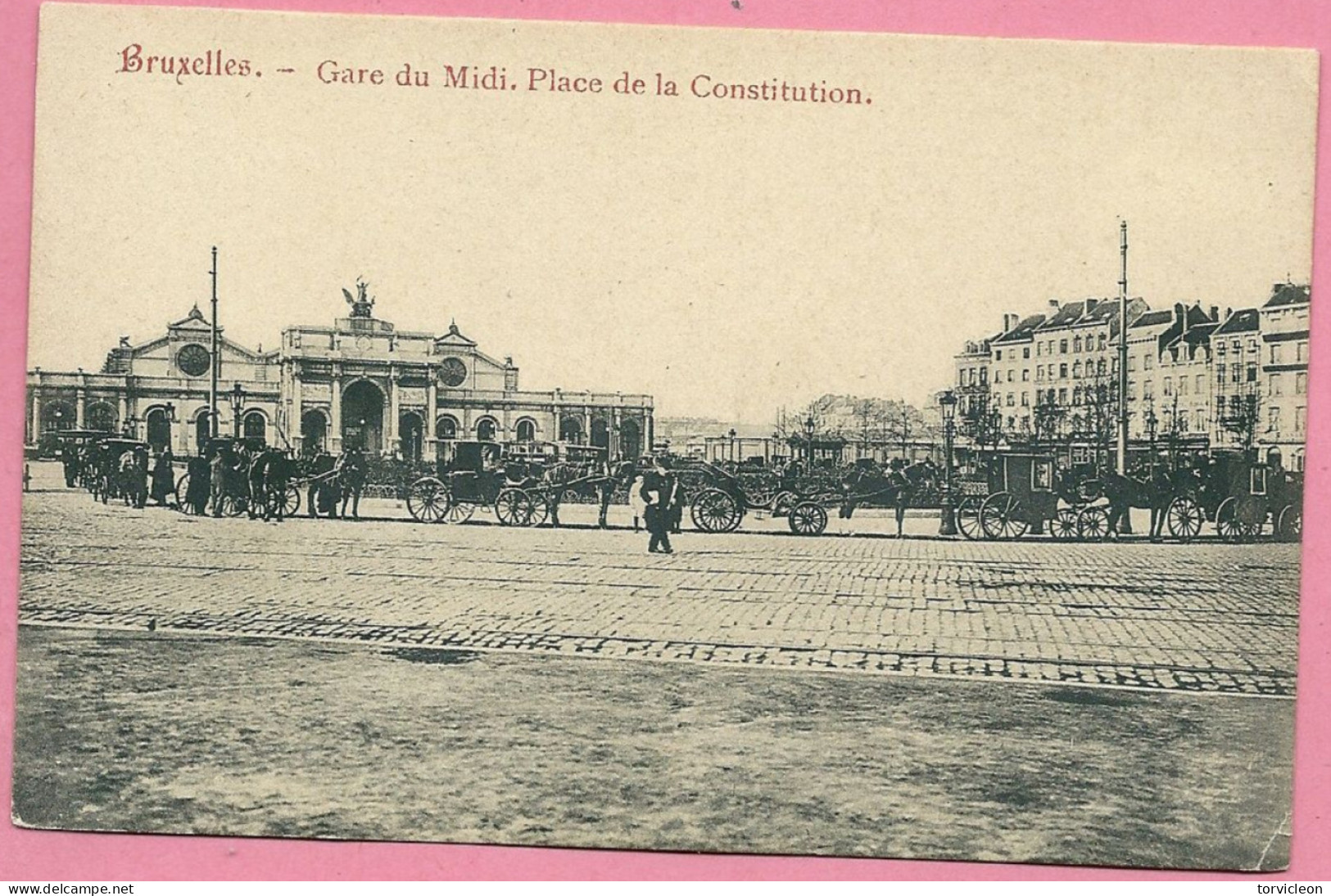 C.P. Bruxelles =  Place De La Constitution  :  Gare  Du  Midi - Brussels (City)