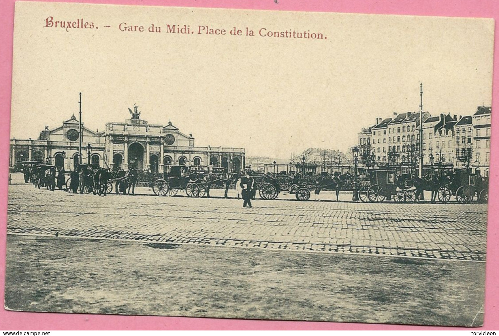 C.P. Bruxelles =  Place De La Constitution  :  Gare  Du  Midi - Brüssel (Stadt)