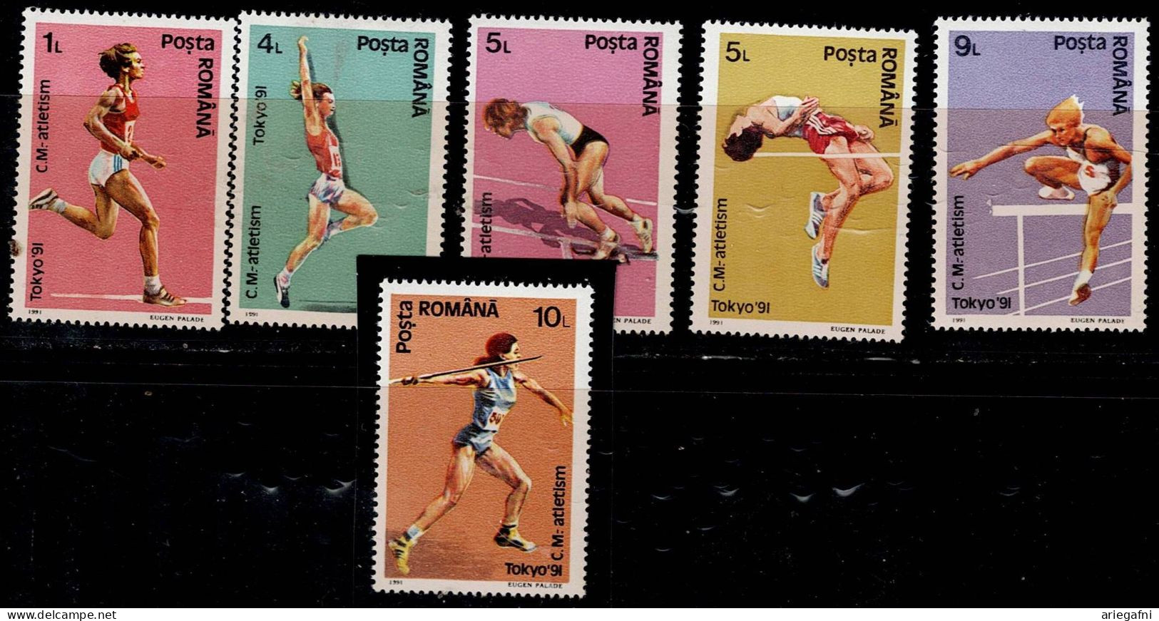 ROMANIA 1991 SPORT MI No 4740-5 MNH VF!! - Ongebruikt