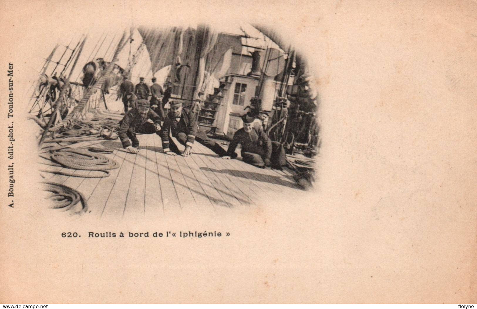 Militaria - Roulis à Bord De L'iphigénie - Bateau - Marine Nationale - Manoeuvres