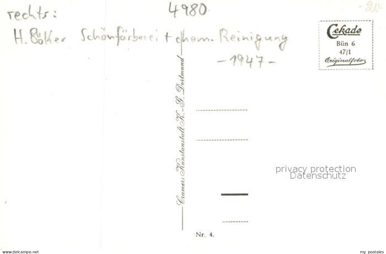 73748809 Buende Westfalen Elsebruecke Mit Schoenfaerberei Chem Reinigung Buende  - Bünde