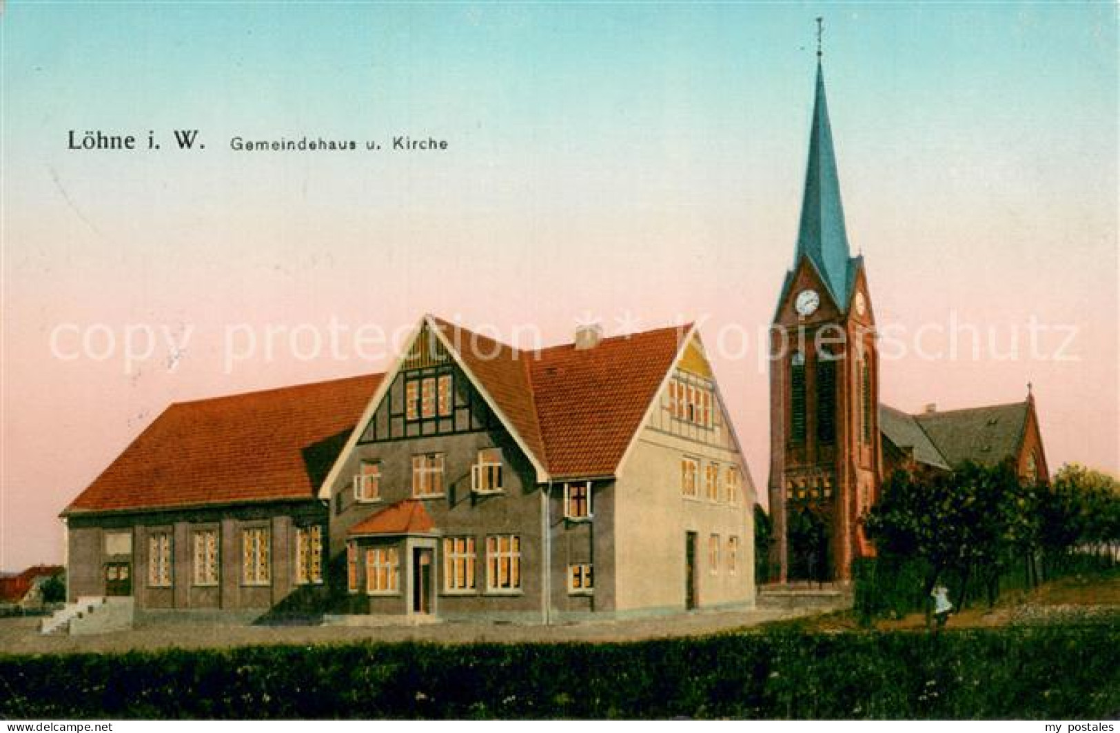 73748806 Loehne Gemeindehaus Und Kirche Loehne - Zu Identifizieren