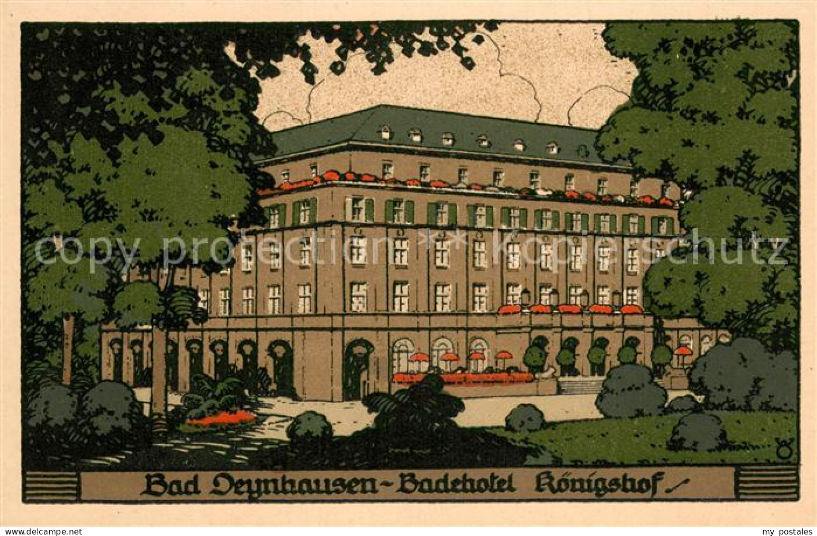 73748805 Bad Oeynhausen Badehotel Koenigshof Steindruck Bad Oeynhausen - Bad Oeynhausen