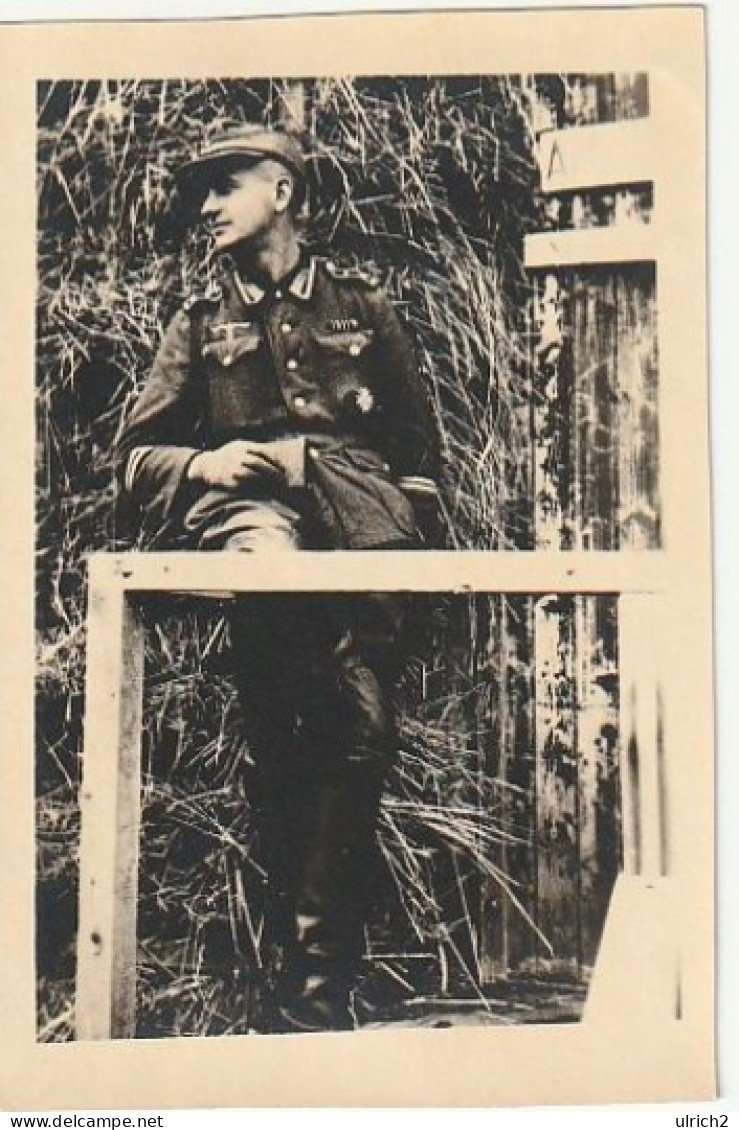 Foto Deutscher Soldat - Orden Abzeichen - 2. WK - 8*5cm  (69015) - Krieg, Militär