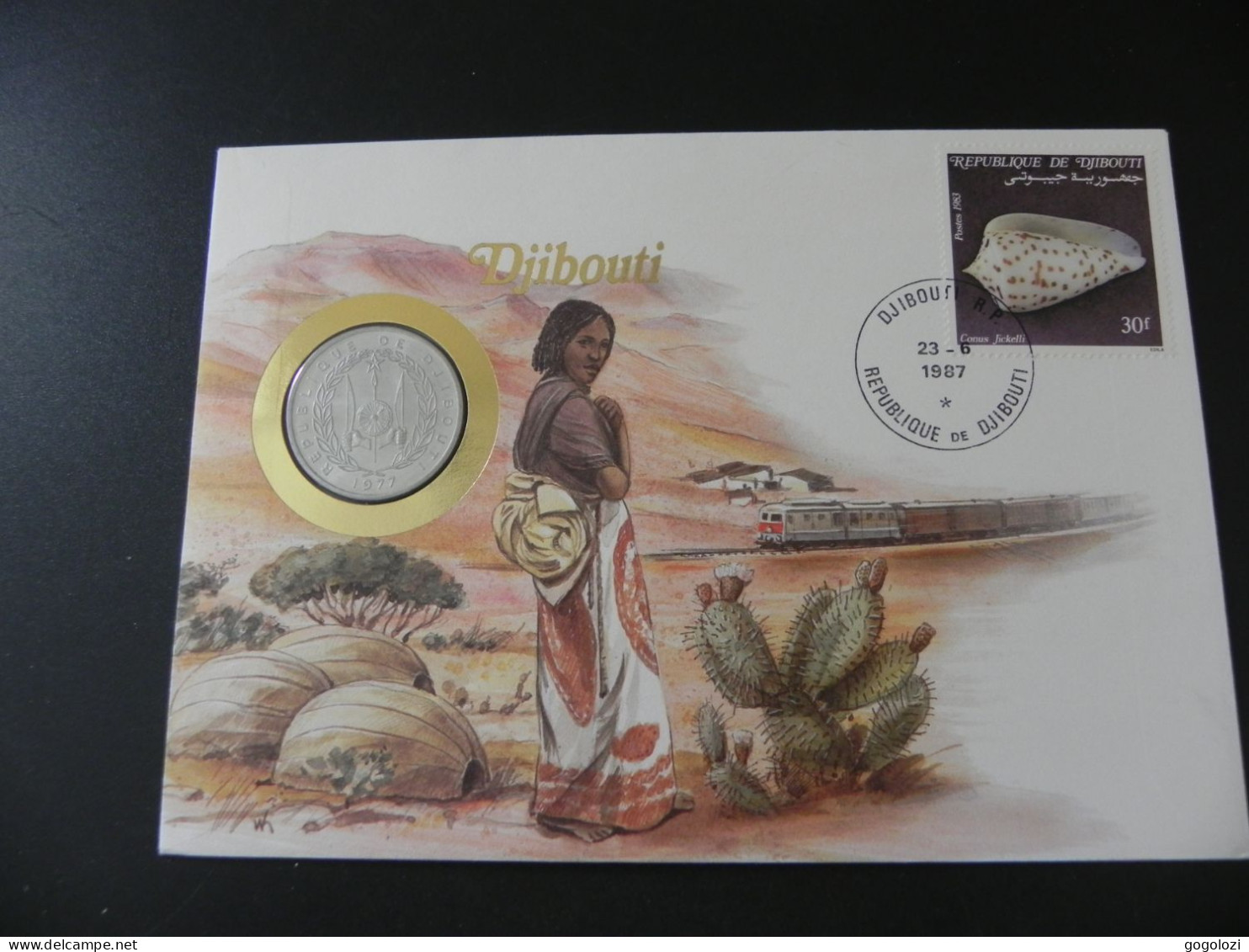 Djibouti 5 Francs 1977 - Numis Letter 1987 - Dschibuti