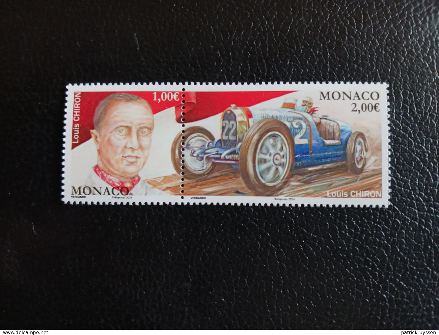 Monaco 2024 Race Cars Sport Formula Pilot LOUIS CHIRON 1899 1979 Driver 2v Mnh - Ongebruikt