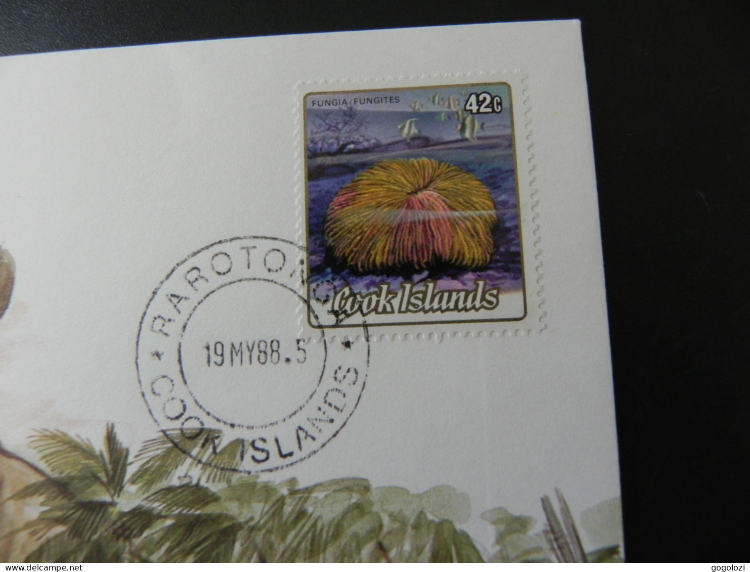 Cook Islands 50 Cents 1987 - Numis Letter 1988 - Cookeilanden