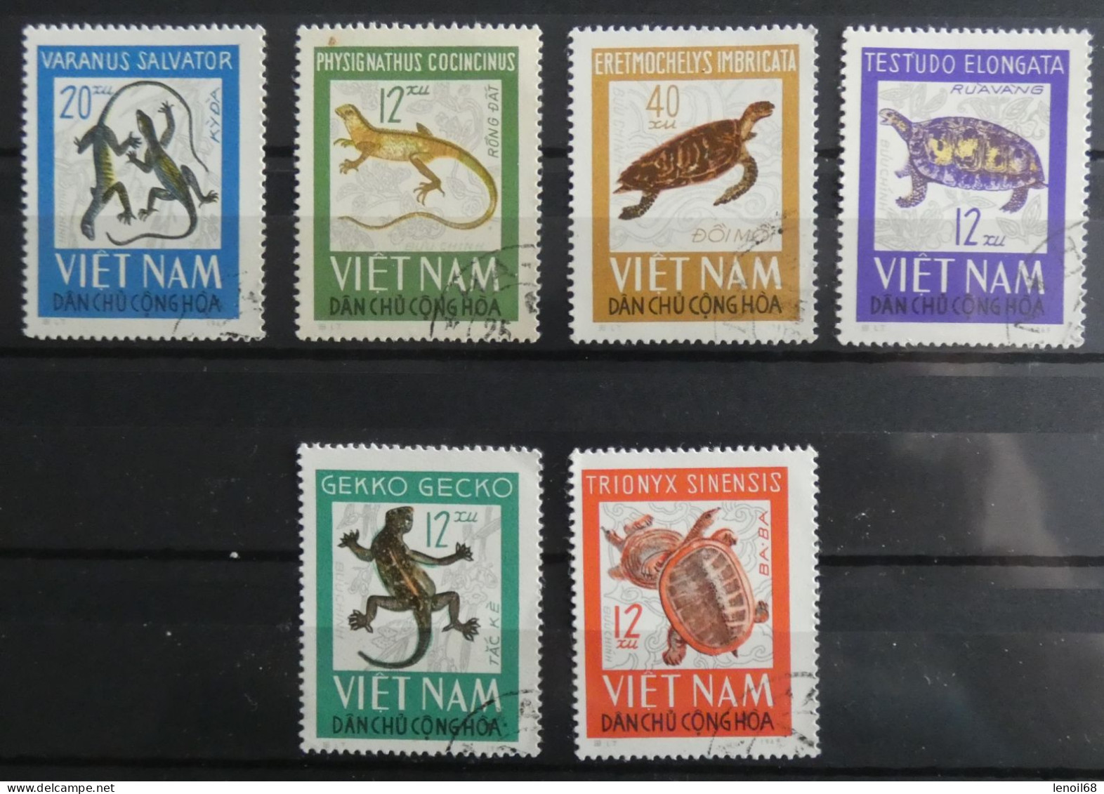 Lot De 6 Timbres Vietnam Reptiles - Vietnam