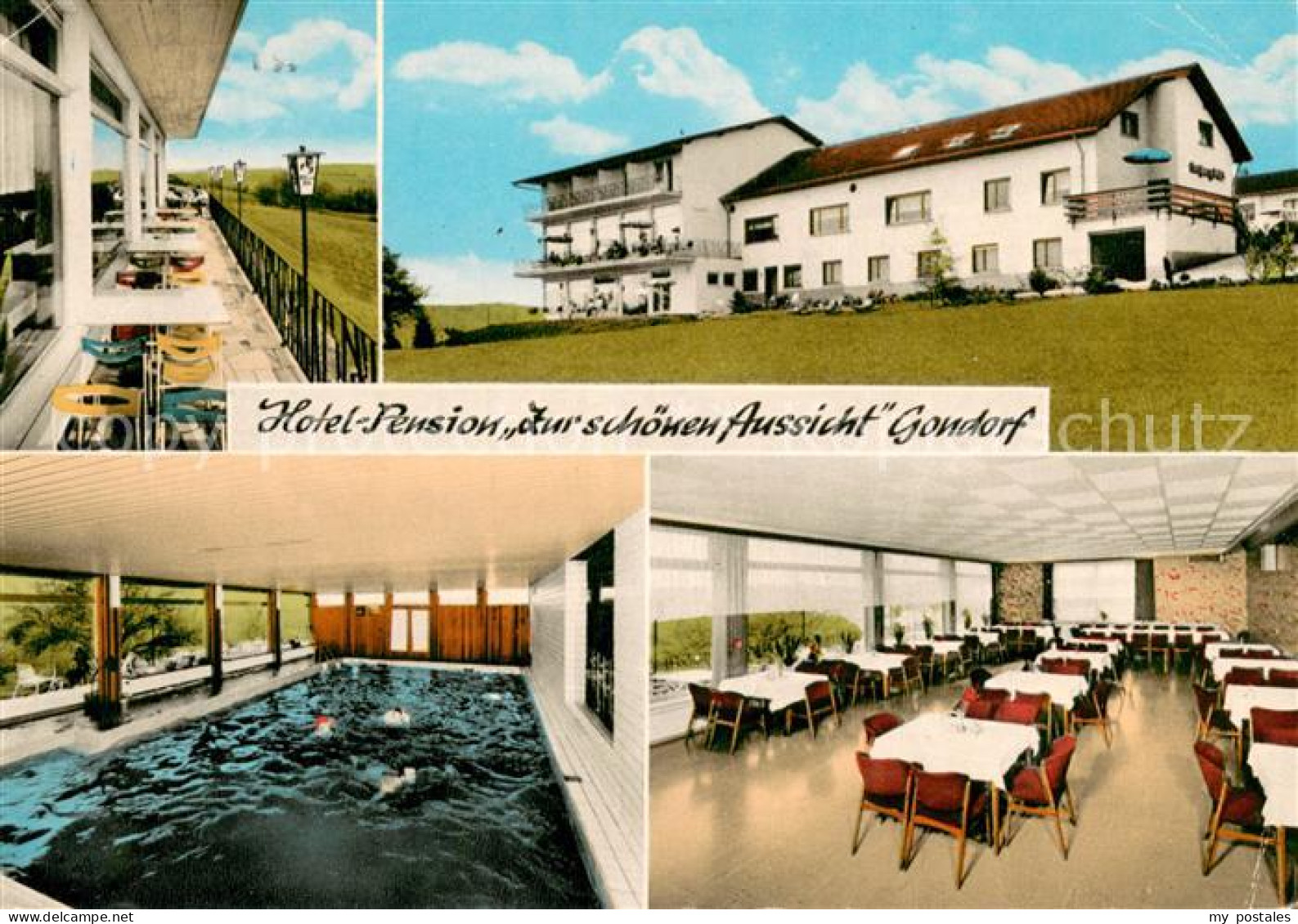 73748451 Gondorf Bitburg Hotel Pension Zur Schoenen Aussicht Hallenbad Speiserau - Sonstige & Ohne Zuordnung