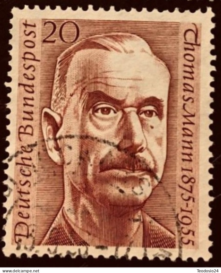 RFA 1956 ALEMANIA  (THOMAS MANN) - Gebruikt