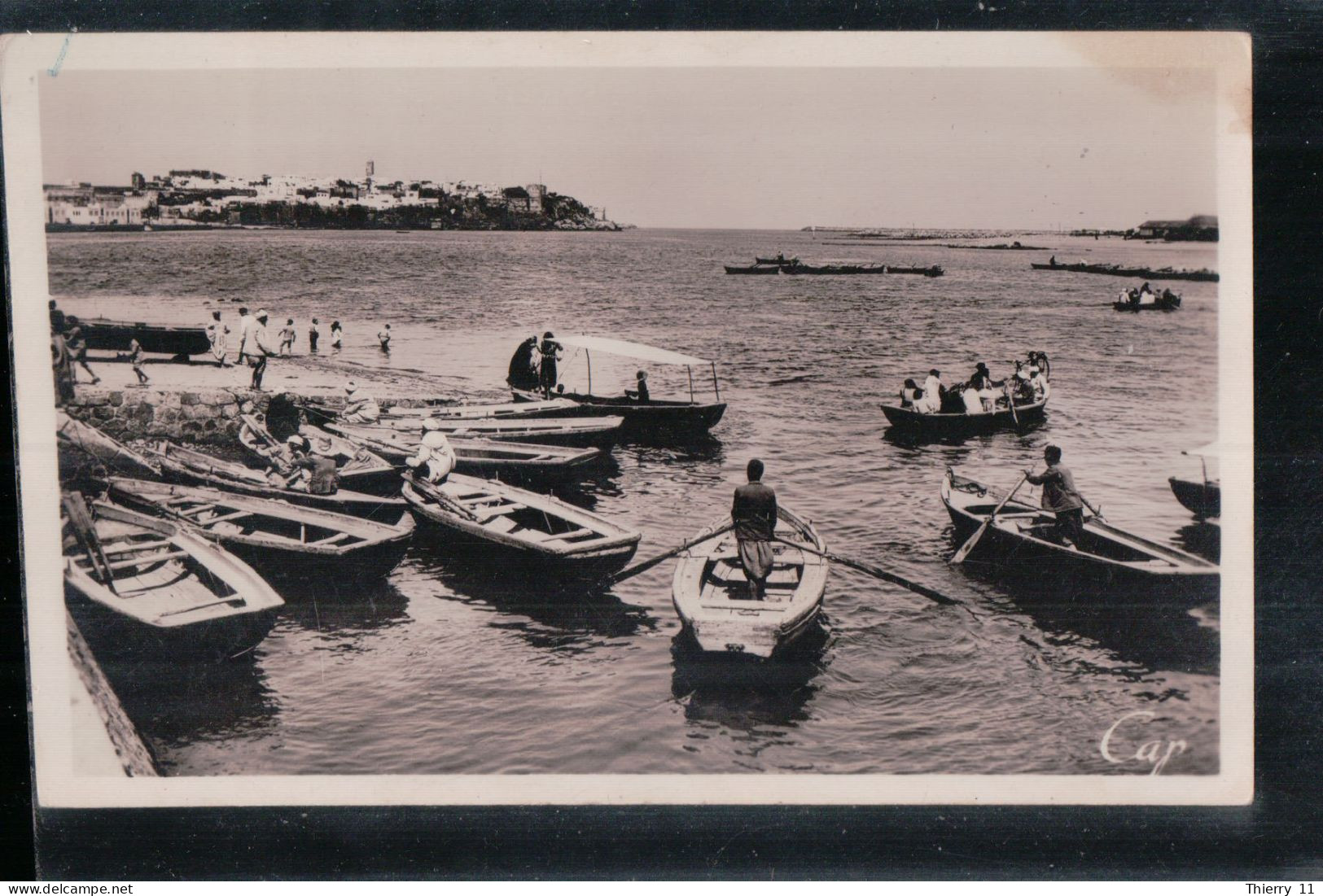 Cpsm Rabat Passeurs à L'embouchure Du Bou Regreb Et La Pointe Des Oudaïas - Rabat