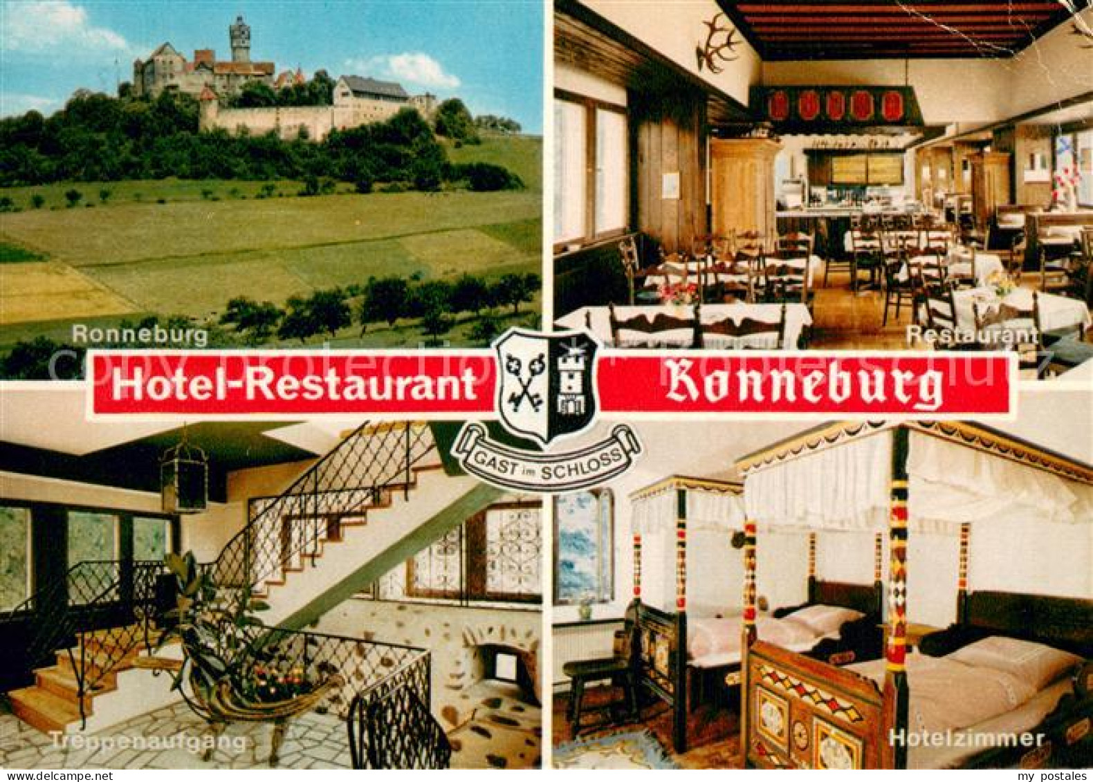 73748131 Ronneburg Hessen Die Ronneburg Hotel Restaurant Treppenaufgang Hotelzim - Autres & Non Classés