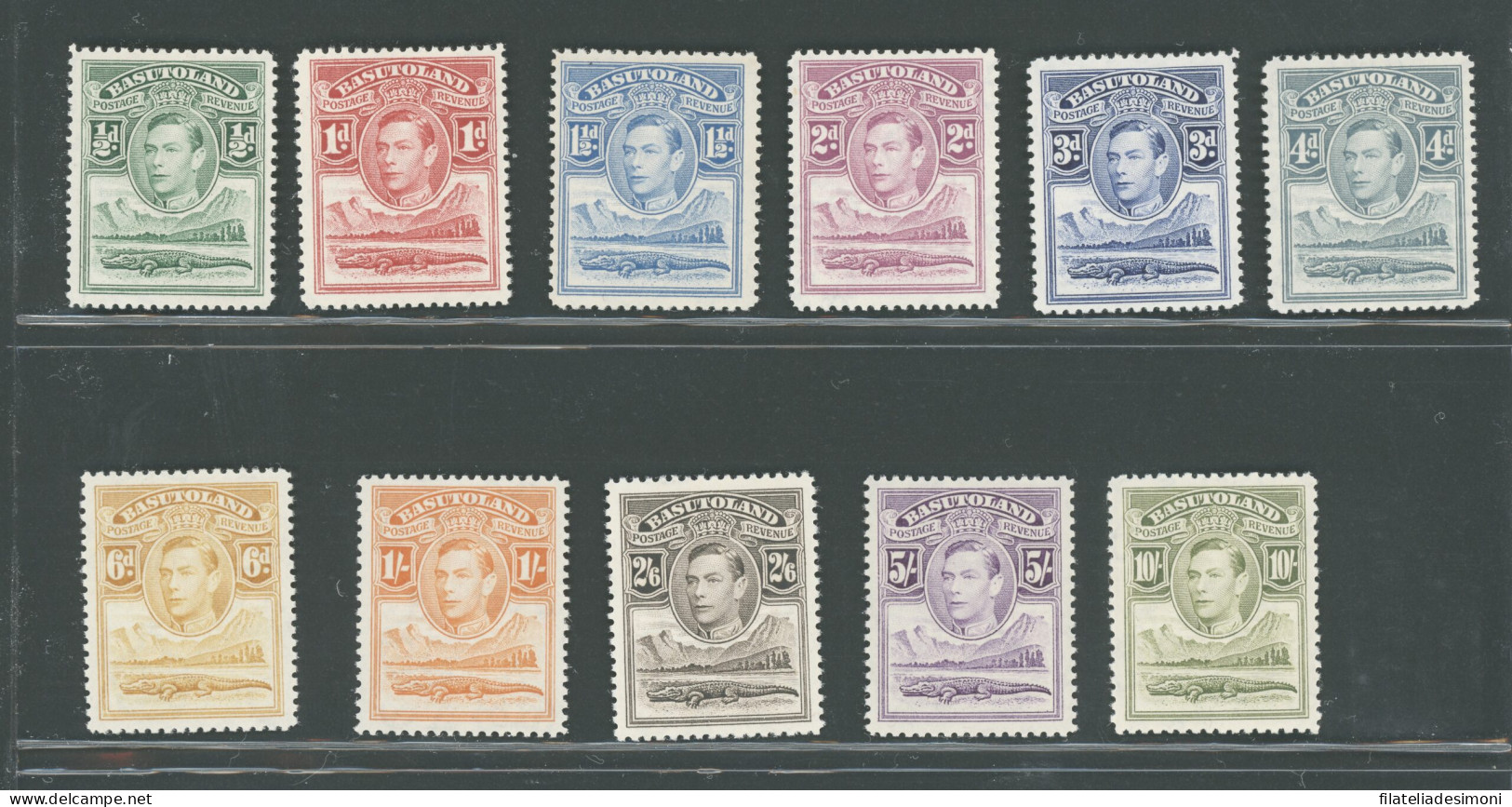 1938 Basutoland - Stanley Gibbons N. 18-28 - Serie Di 11 Valori - MNH** - Sonstige & Ohne Zuordnung