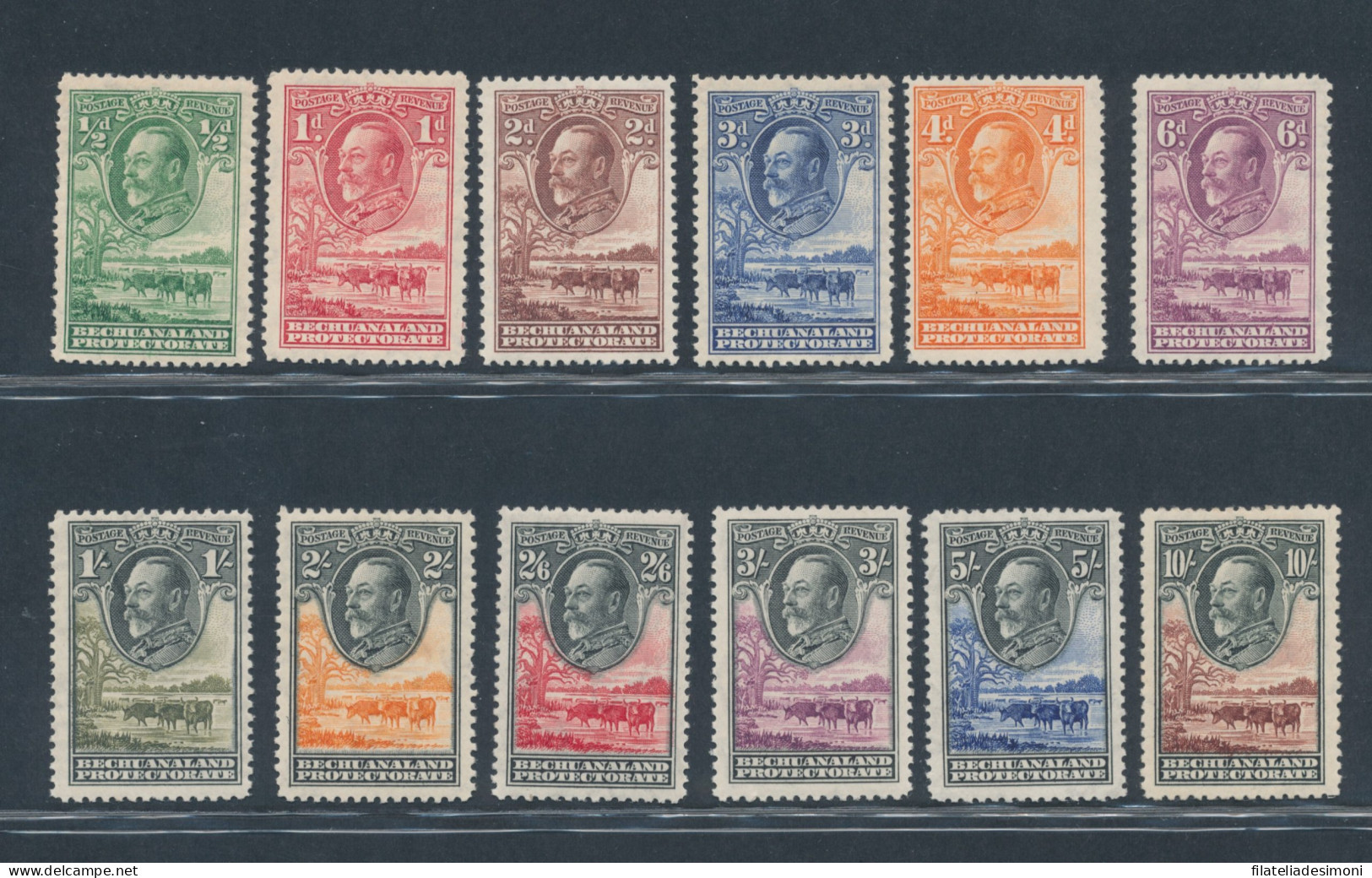 1932 Bechuanaland Protectorate, Stanley Gibbons N. 99/110, MH* - Andere & Zonder Classificatie