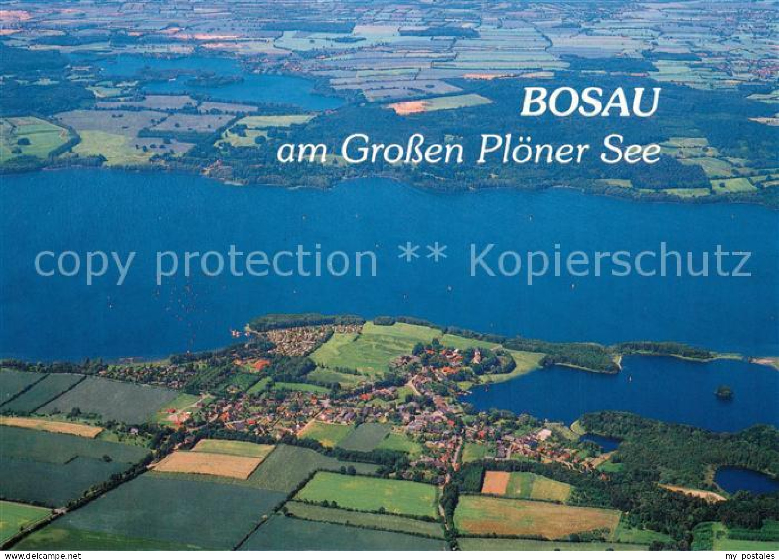 73748120 Bosau Am Grossen Ploener See Fliegeraufnahme Bosau - Altri & Non Classificati