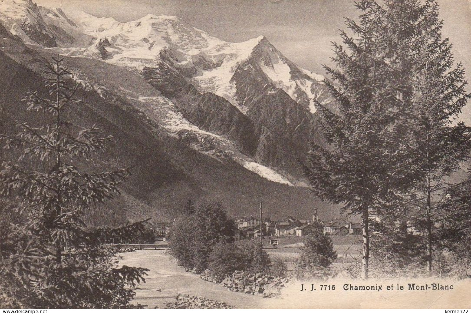 CPA 74 CHAMONIX ET LE MONT BLANC - Chamonix-Mont-Blanc